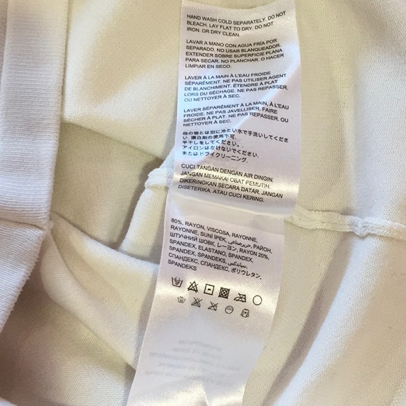 Bebe Off White Intricate Detail Top Sz XS - Picture 7 of 7